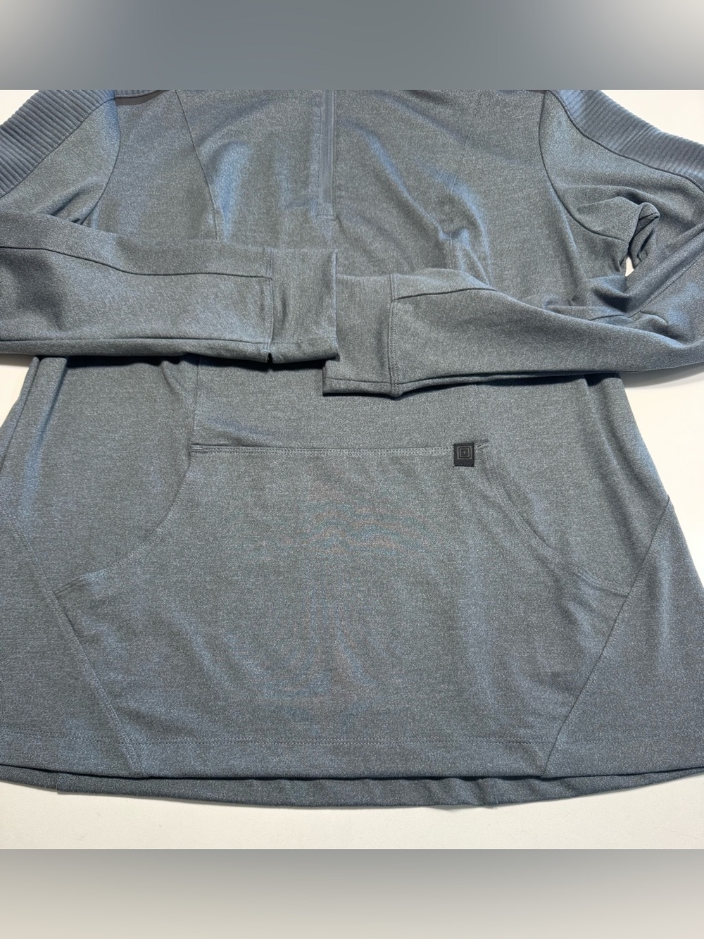 5.11 Tactical Tessa Womens Fitness 1/4 Zip Pullover Dark Heather Gray Size XLG - Picture 3 of 13